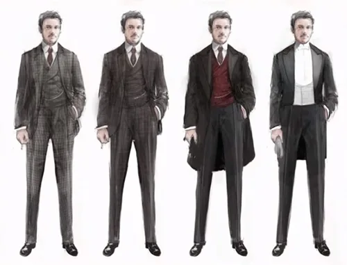 Stage costumes in TV crime series The Alienist