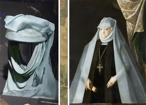 Stage costumes of Olenna Tyrell from Game of Thrones
