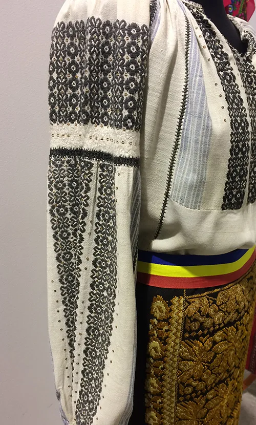 Romanian traditional embroidered blouse
