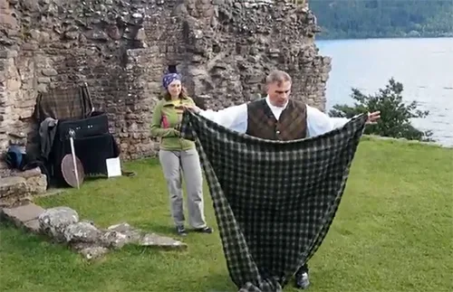 The easiest way to wear a Scottish belted plaid. What did Scots wear before the kilt?