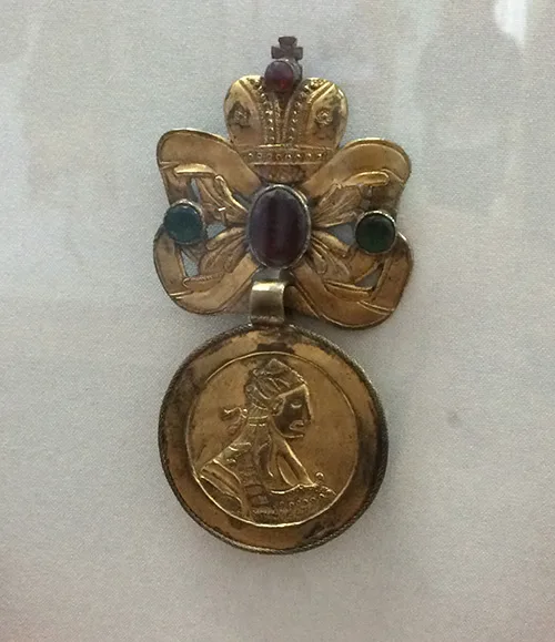 Ukrainian traditional dukach with gems the end of the 18th century