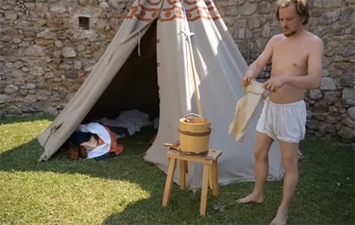 How did Austrian infantry soldier dress in the 1350s