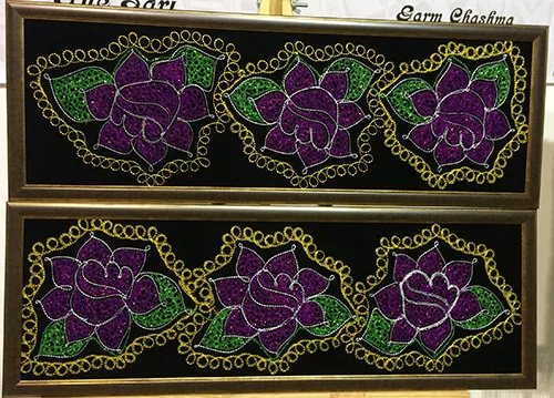 Traditional embroidery patterns of Tajikistan