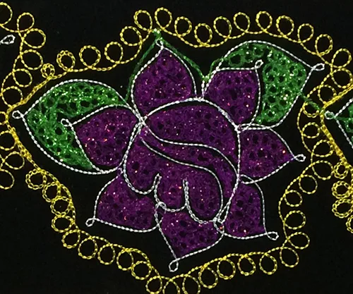 Traditional embroidery patterns of Tajikistan