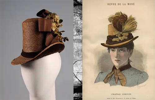 Victorian straw hats