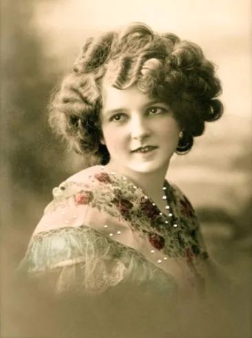Colorized photos of adorable Edwardian-era girls