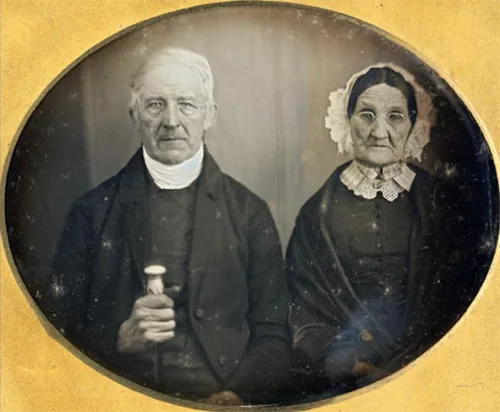Vintage photos of wealthy Victorian couples in authentic clothing and jewelry