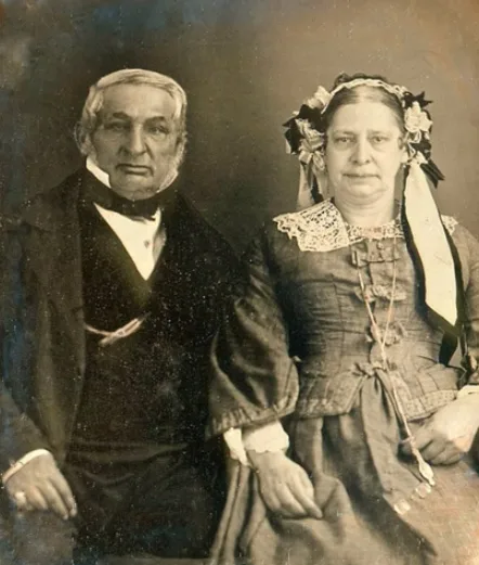 Vintage photos of wealthy Victorian couples in authentic clothing and jewelry