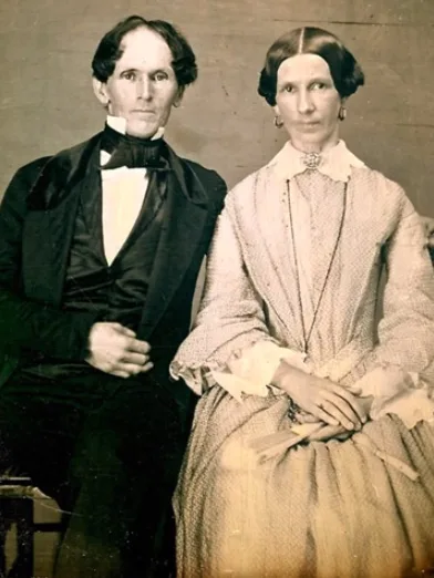 Vintage photos of wealthy Victorian couples in authentic clothing and jewelry