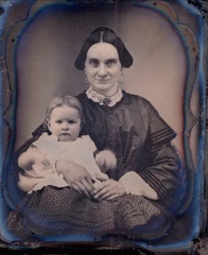 Old photos of children from mid-19th century