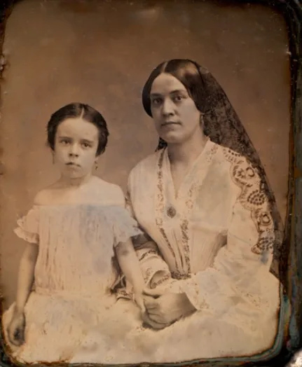 Old photos of children from mid-19th century