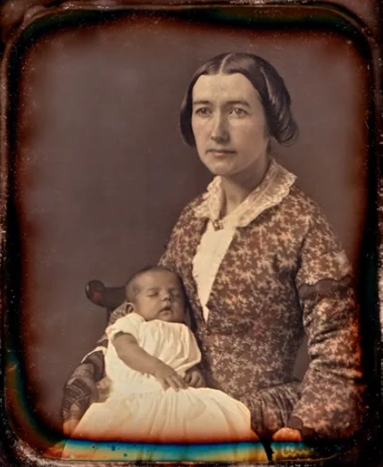 Old photos of children from mid-19th century