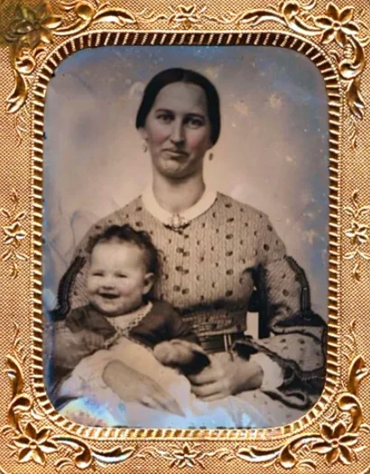 Old photos of children from mid-19th century