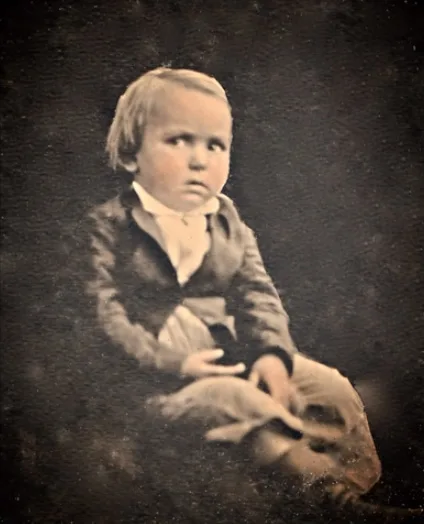 Old photos of children from mid-19th century
