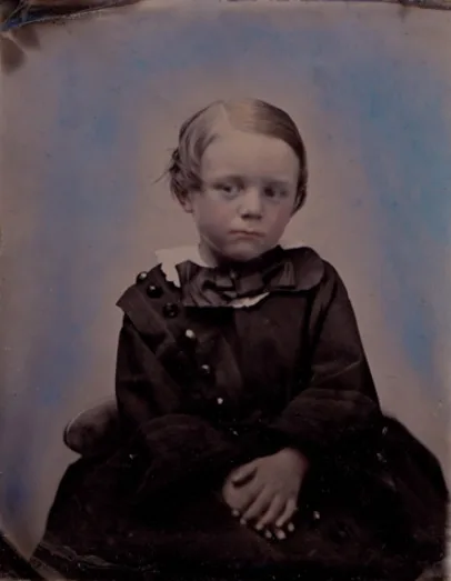 Old photos of children from mid-19th century