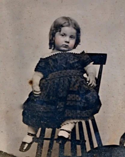 Old photos of children from mid-19th century