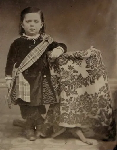 Old photos of children from mid-19th century