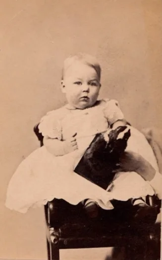 Old photos of children from mid-19th century