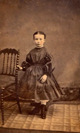Old photos of children from mid-19th century