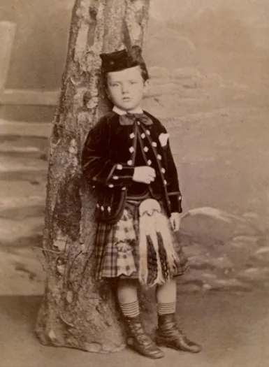 Old photos of children from mid-19th century