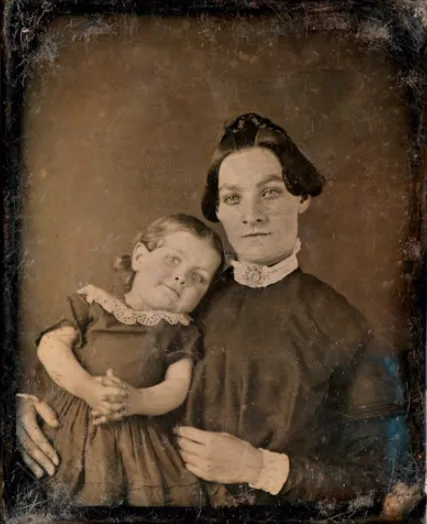 Old photos of children from mid-19th century
