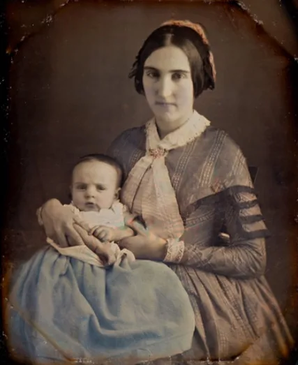 Old photos of children from mid-19th century