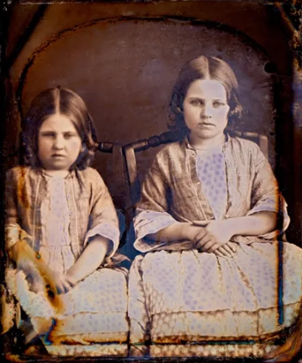 Old photos of children from mid-19th century