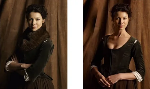 Stage costumes of Claire Fraser in Outlander series