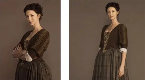 Stage costumes of Claire Fraser in Outlander series