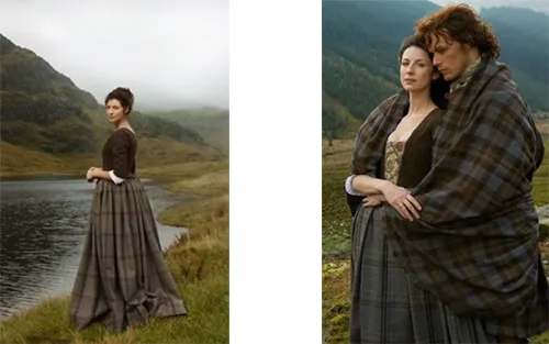 Stage costumes of Claire Fraser in Outlander series