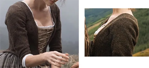 Stage costumes of Claire Fraser in Outlander series