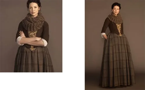Stage costumes of Claire Fraser in Outlander series