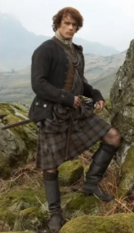 Movie costumes of Jamie Fraser in Outlander series