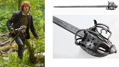 Movie costumes of Jamie Fraser in Outlander series