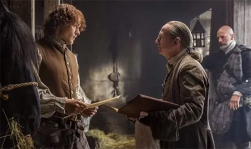 Movie costumes of Jamie Fraser in Outlander series