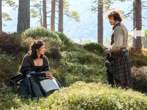 Movie costumes of Jamie Fraser in Outlander series