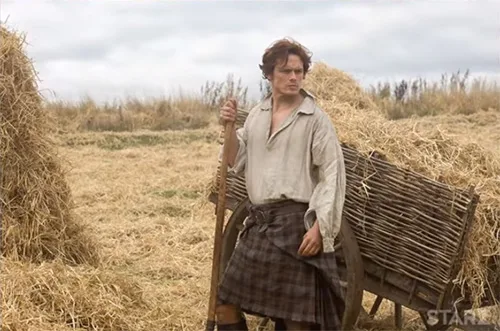 Movie costumes of Jamie Fraser in Outlander series