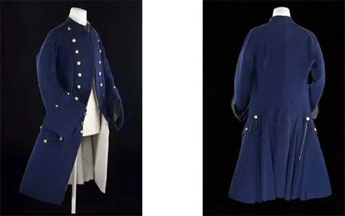 British Royal Navy uniform, double-breasted frock coat circa 1748
