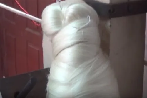 Silk weaving in India. How Chettinad silk sari is made