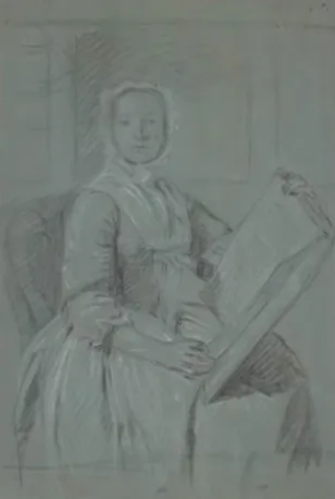 Allan Ramsay painting A Lady Holding an Open Book