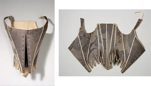 whalebone stays from 18th century
