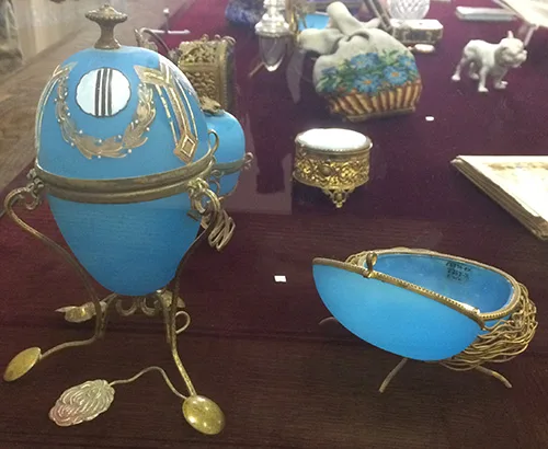 Set of Easter-themed jewelry boxes late 19th – early 20th century Western Europe