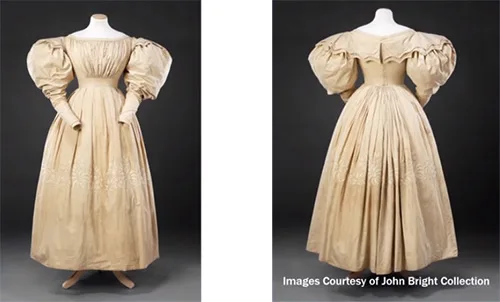 woman's costume from the early 1830s