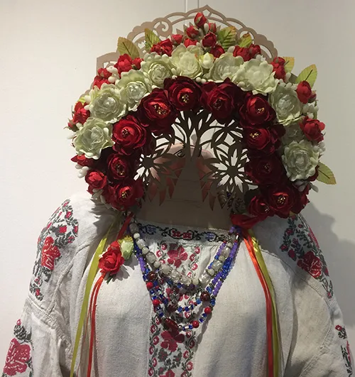 Vintage bride’s costume from Poltava region (central Ukraine), late 19th – early 20th century