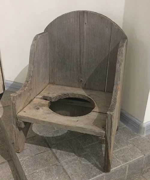 Wooden toilet seat for toddler, the 20th century