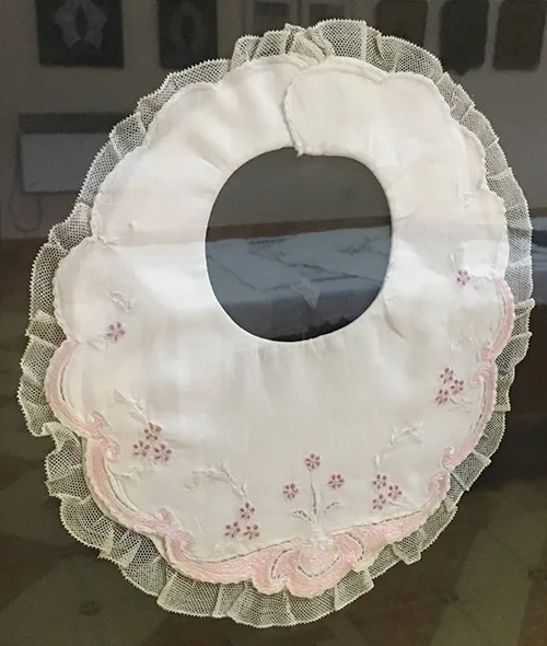 French lace. Vintage lace baby bibs