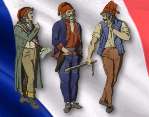 Traditional clothing of sans-culottes. How was it different from usual 18th-century French clothes?