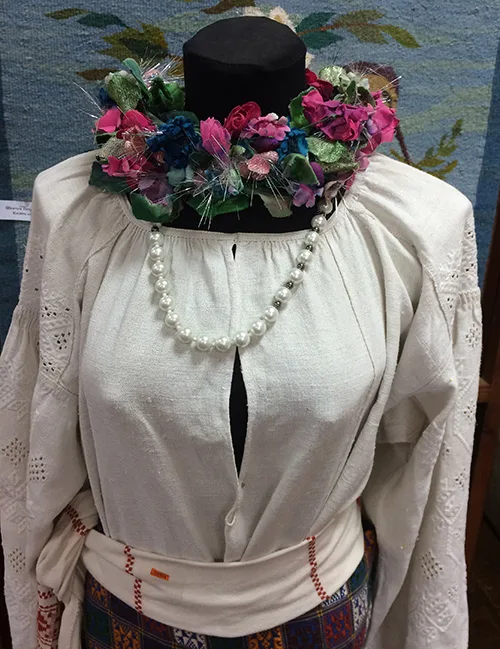 Vintage women’s traditional attire of an unmarried girl