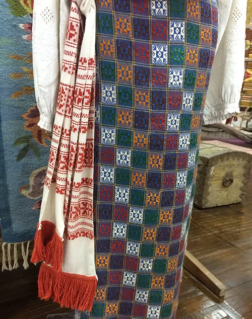 Vintage women’s traditional attire of an unmarried girl