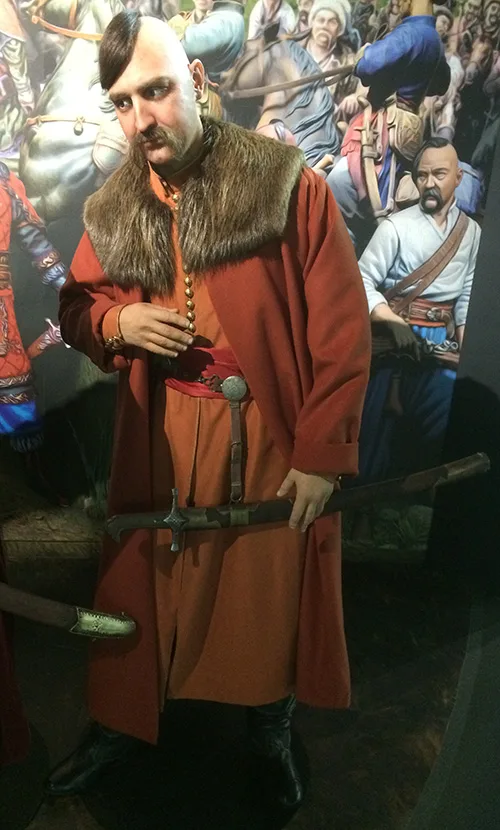 Modern replica of Ukrainian Cossack costume